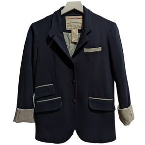 Cartonnier | Anthropologie Provision Imports Women's 3 Button Navy Blazer Size 2